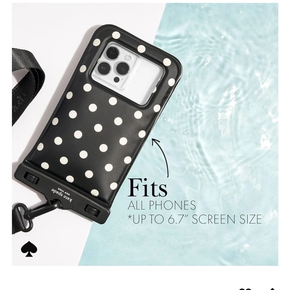 kate spade new york IP68 Floating Waterproof Phone Pouch - Picture Dot (new)